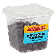 The Pursuit of Snackiness Dark Chocolate Cranberries, 12 oz