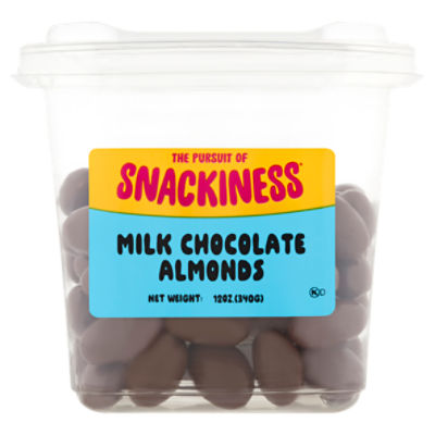 The Pursuit of Snackiness Milk Chocolate Almonds, 12 oz