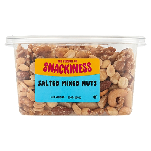 The Pursuit of Snackiness Salted Mixed Nuts, 22 oz