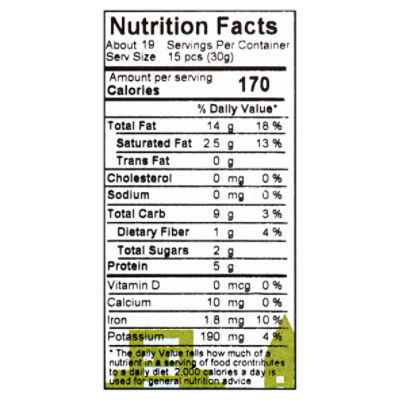 Fairway Unsalted Roasted Cashews, 20 oz