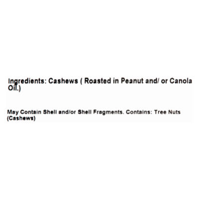 Fairway Unsalted Roasted Cashews, 20 oz