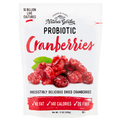 Nature's Garden Probiotic Cranberries, 12 oz
