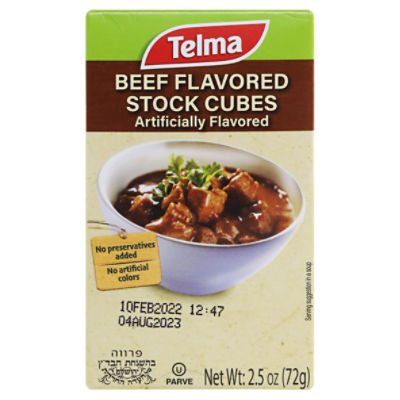 Telma Beef Flavored Stock Cubes, 2.5 oz