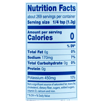 Reduced Sodium Salt, 12.3 oz at Whole Foods Market