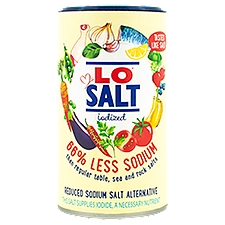 LoSalt Iodized Reduced Sodium Salt Alternative, 12.3 oz, 12.4 Ounce