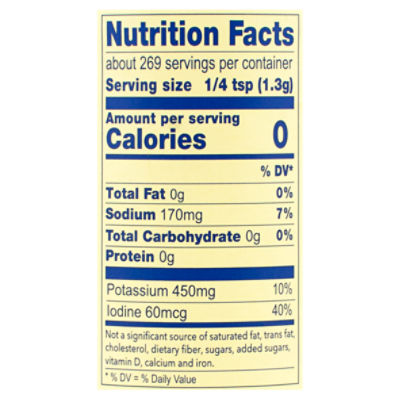 Reduced Sodium Salt, 12.3 oz at Whole Foods Market