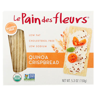 Le Pain des Fleurs 100% Organic Quinoa Crispbread, 2 count, 4.4 oz
