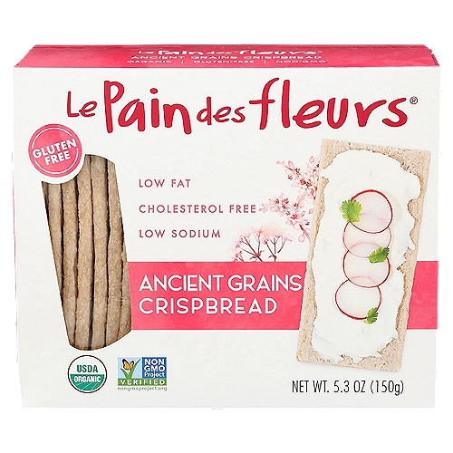 Le Pain des Fleurs Ancient Grains Crispbread, 5.3 oz