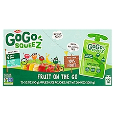 GoGo Squeez AppleApple and Gimme Five!, Fruit on the Go, 38.4 Ounce