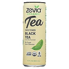 Zevia Organic Sweetened Black Tea, 12 fl oz