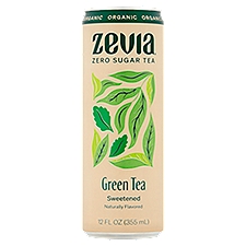 Zevia Organic Sweetened Green Tea, 12 fl oz