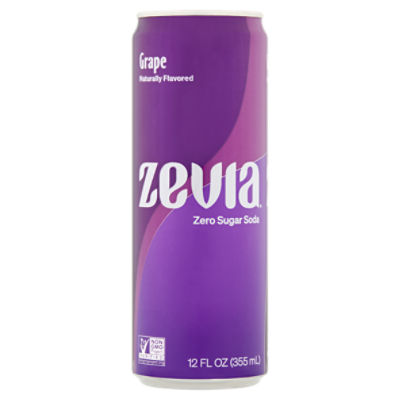 Zevia Zero Calorie Grape Soda, 12 fl oz Fairway