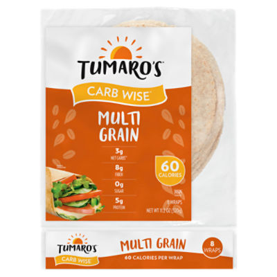 Tumaro's Carb Wise Multi Grain Wraps, 8 count, 11.2 oz