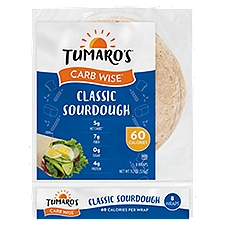 TUMARO'S Carb Wise Classic Sourdough Wraps, 11.2 oz