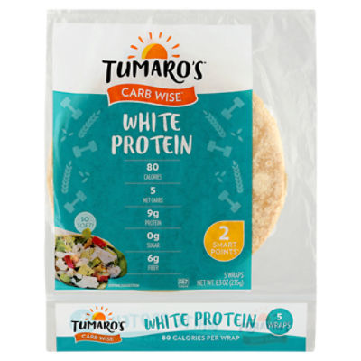 Tumaro's Carb Wise White Protein Wraps, 5 count, 8.3 oz