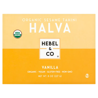 Hebel & Co Vanilla Organic Sesame Tahini Halva, 8 oz