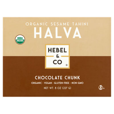 Hebel & Co Chocolate Chunk Organic Sesame Tahini Halva, 8 oz