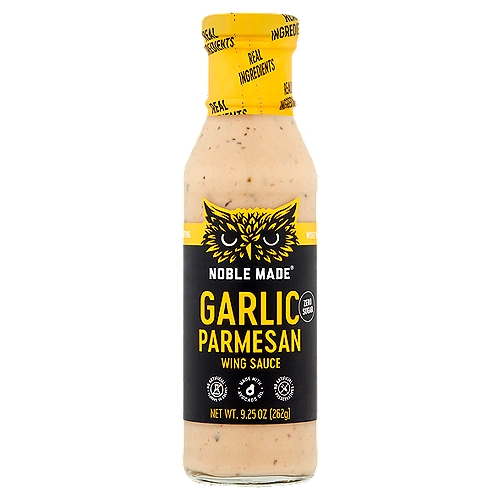 Noble Made Garlic Parmesan Wing Sauce, 9.25 oz