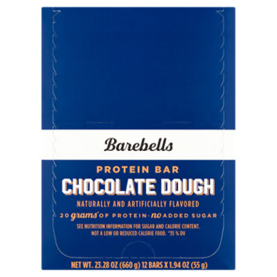 Barebells Chocolate Dough Protein Bar, 1.94 oz, 12 count