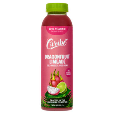 Caribé Dragonfruit Limeade Cold Pressed Juice Blend, 12 fl oz