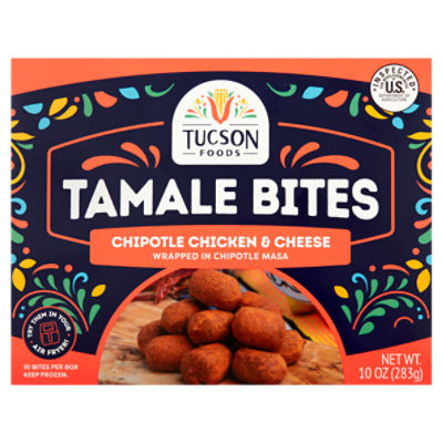 Tucson Foods Chipotle Chicken & Cheese Tamale Bites, 10 count, 10 oz