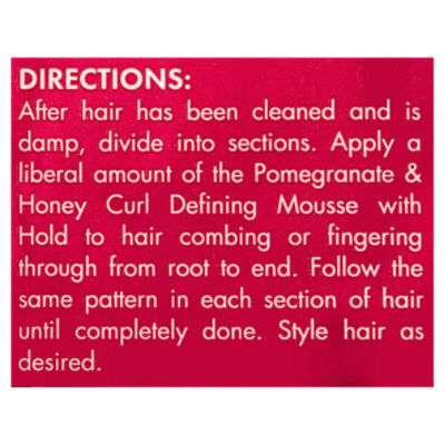 Mielle Pomegranate & Honey Curl Defining Mousse w/ Hold, 7.5 fl oz