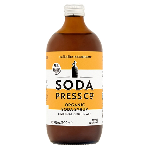 SODA PRESS Co Original Ginger Ale Organic Soda Syrup, 16.9 fl oz