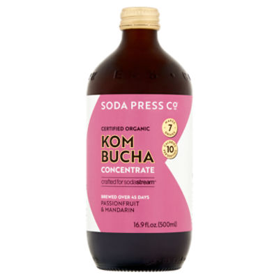SODA PRESS Co Passionfruit & Mandarin Kombucha Concentrate, 16.9 fl. oz