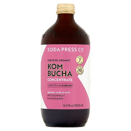 SODA PRESS Co Passionfruit & Mandarin Kombucha Concentrate, 16.9 fl. oz