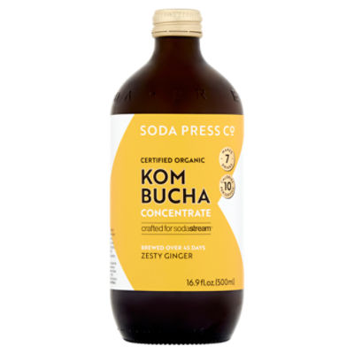 Soda Press Co Zesty Ginger Kombucha Concentrate, 16.9 fl oz