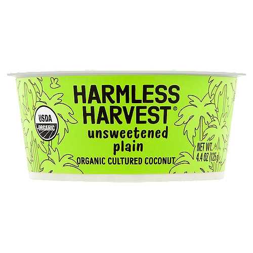 Harmless Harvest Unsweetened Plain Organic Cultured Coconut, 4.4 oz