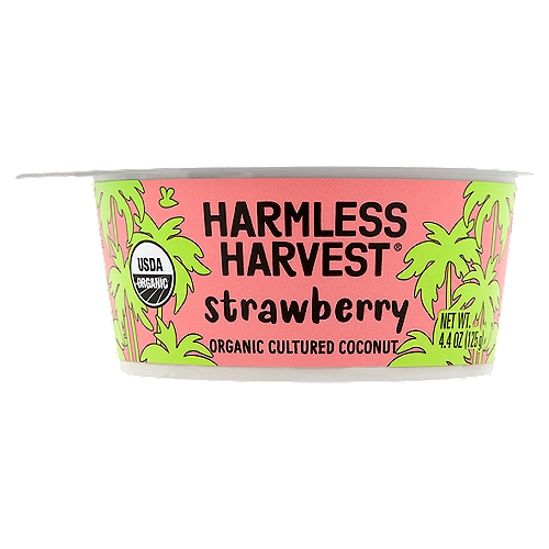 Harmless Harvest Strawberry Organic Cultured Coconut, 4.4 oz