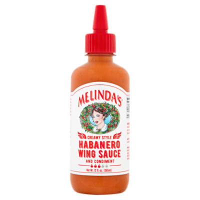 Melinda's Creamy Style Habanero Wing Sauce and Condiment, 12 fl oz