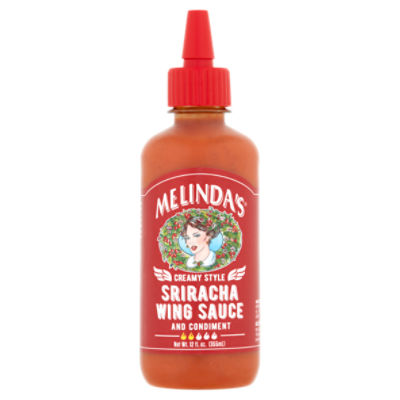 Melinda's Creamy Style Sriracha Wing Sauce and Condiment, 12 fl oz