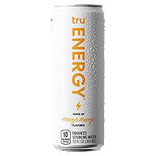 Tru Energy Seltzer, Energy Drink with B-Vitamins, Orange Mango Flavored, 12 oz, 12 Fluid ounce