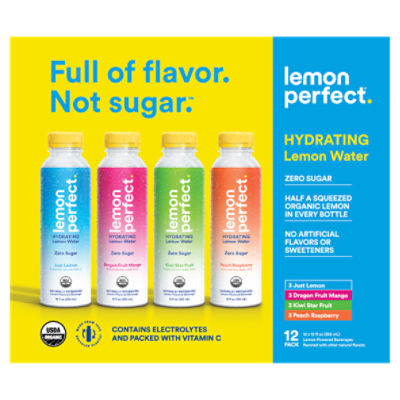 Lemon Perfect Hydrating Lemon Water, 12 fl oz, 12 count