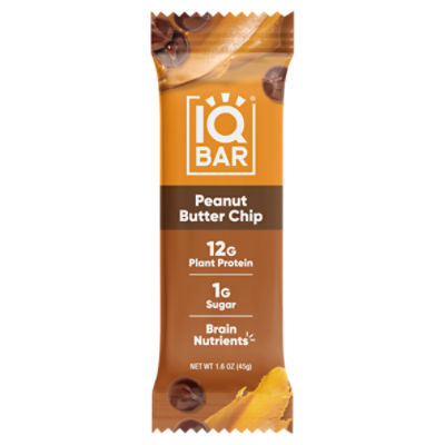 IQBar Peanut Butter Chip Bar, 1.6 oz