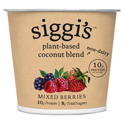 Siggi's® Plant-Based Coconut Blend, Mixed Berry, 5.3 oz. Cup - Single Serving