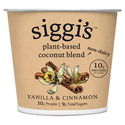 Siggi's® Plant-Based Coconut Blend, Vanilla Cinnamon, 5.3 oz. Cup