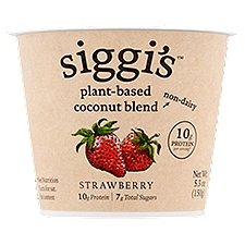 Siggi's Strawberry Plant-Based Coconut Blend Yogurt, 5.3 oz, 5.3 Ounce