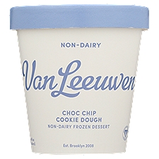 Van Leeuwen Non-Dairy Frozen Dessert, Choc Chip Cookie Dough, 14 Fluid ounce