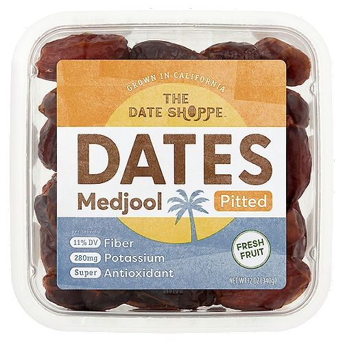 The Date Shoppe Medjool Pitted Dates, 12 oz