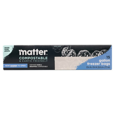 Matter Gallon Freezer Bags, 15 count