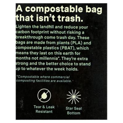 Repurpose® Compostable 3 gal Small Bin Bag