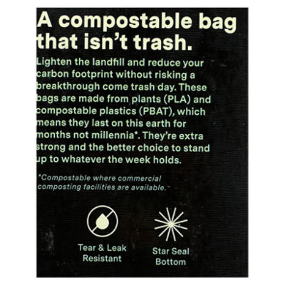 Repurpose Compostable 3 Gallon Small Bin Bags 50 count