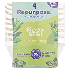 Repurpose Compostables 16 oz Bigger Bowl, 35 count