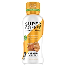 Super Coffee Positive Energy Caramel Waffle, Enhanced Coffee, 12 Fluid ounce