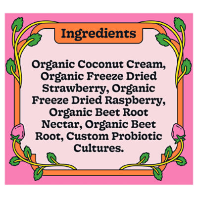 Coconut Cult Harvest Strawberry Probiotic Coconut Yougurt, 8 oz