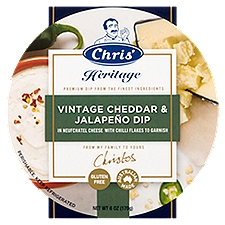 Chris' Heritage Vintage Cheddar & Jalapeño Dip, 6 oz