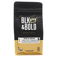 BLK & Bold Coffee, Specialty Medium Whole Bean, 12 Ounce
